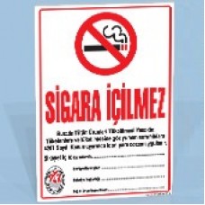Sigara İçilmez Levhası
