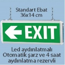 Işıklı Acil Çıkış Tabelası (Exit)