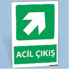 Acil Çıkış - Uyarı Tabelası