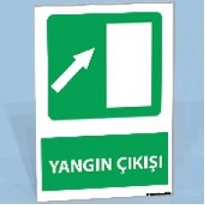 Yangın Çıkışı - Uyarı Tabelası